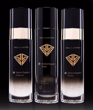 Orchid Elegance Set. Cleanser + Toner + Cream - designed for oily and combination skin | Dea Calypso