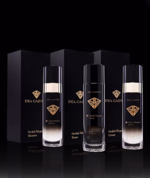 Orchid Elegance Set. Cleanser + Toner + Cream - designed for oily and combination skin | Dea Calypso